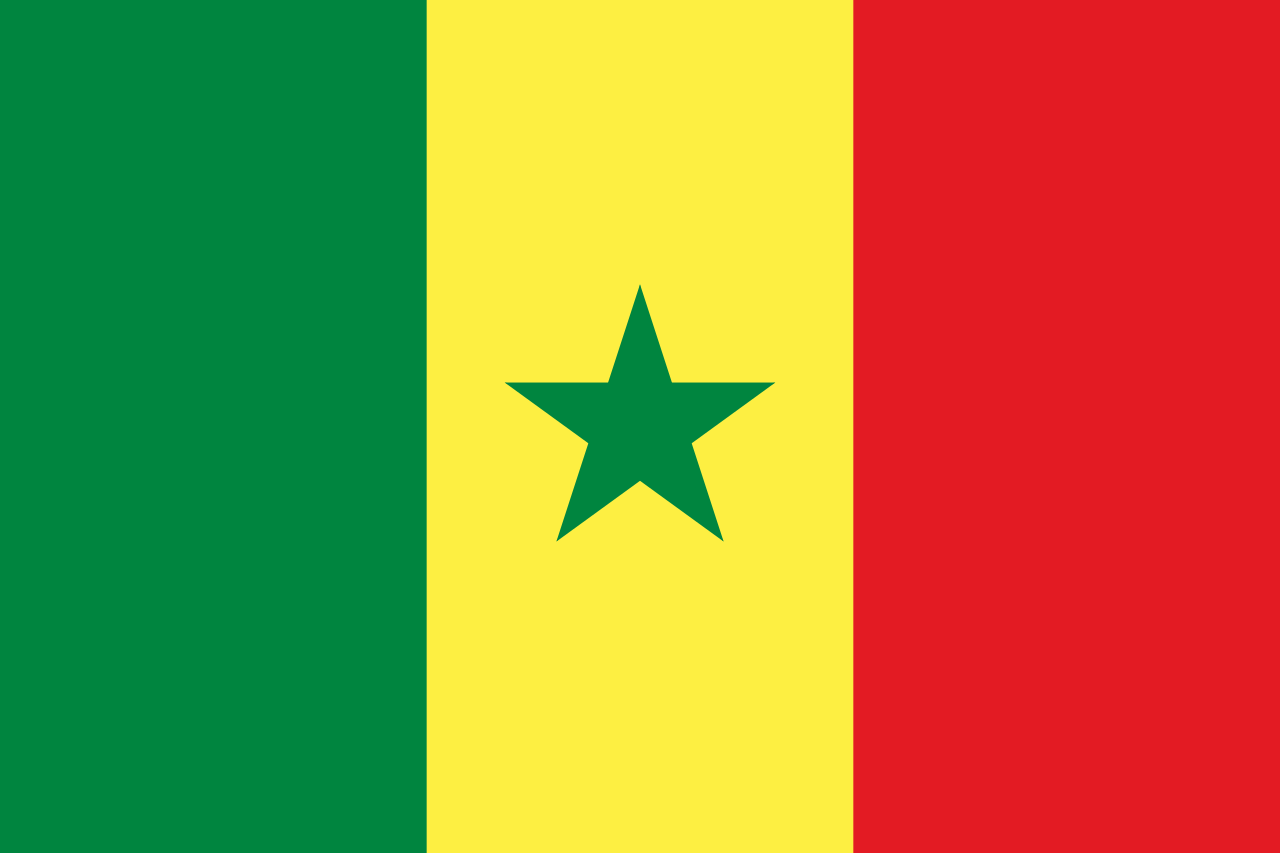 drapeau du pays Sénégal