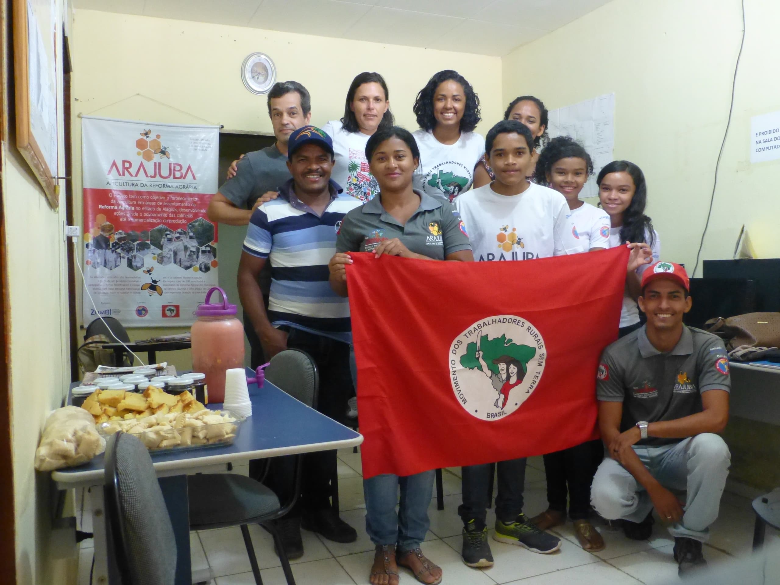 Jeunes volontaires qui luttent contre la faim et les inégalités, le Mouvement des Sans Terre au Brésil, partenaire du CCFD-Terre Solidaire.